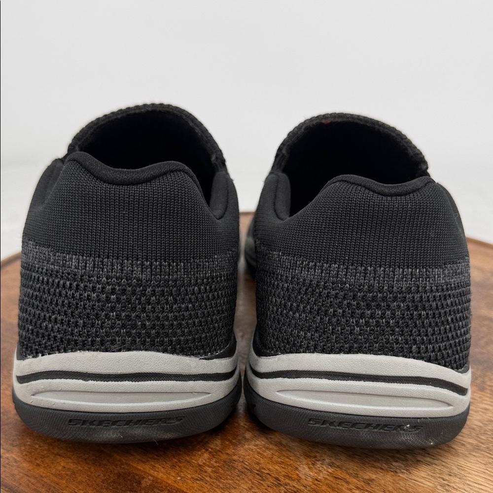 Skechers Shoes Mens 11 EWW Extra Wide Gomel Charcoal Slip-On Loafers Comfort - Picture 5 of 13